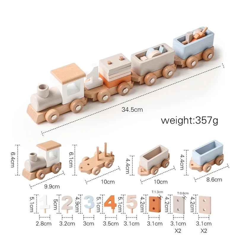 HappyTrain – Montessori & Fun – Houten Treinset