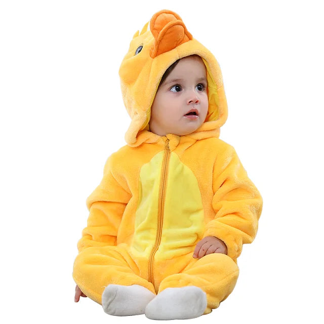 Mini Fashion - Duurzaam & Wasbaar - Dieren Romper Onesie (0-24 maanden)