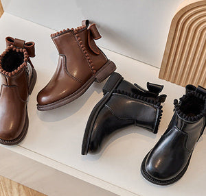 Mini Fashion – Comfort & Stijl – Leren Enkellaarsjes