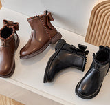Mini Fashion – Comfort & Stijl – Leren Enkellaarsjes