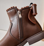 Mini Fashion – Comfort & Stijl – Leren Enkellaarsjes