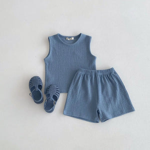 Mini Fashion™ - Vrij & Licht - Katoenen Kledingset