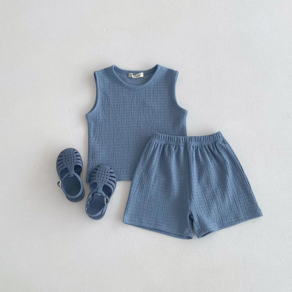 Mini Fashion™ - Vrij & Licht - Katoenen Kledingset