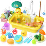 Children Kitchen – Waterpret & Leren – 2-in-1 Speelgootsteen