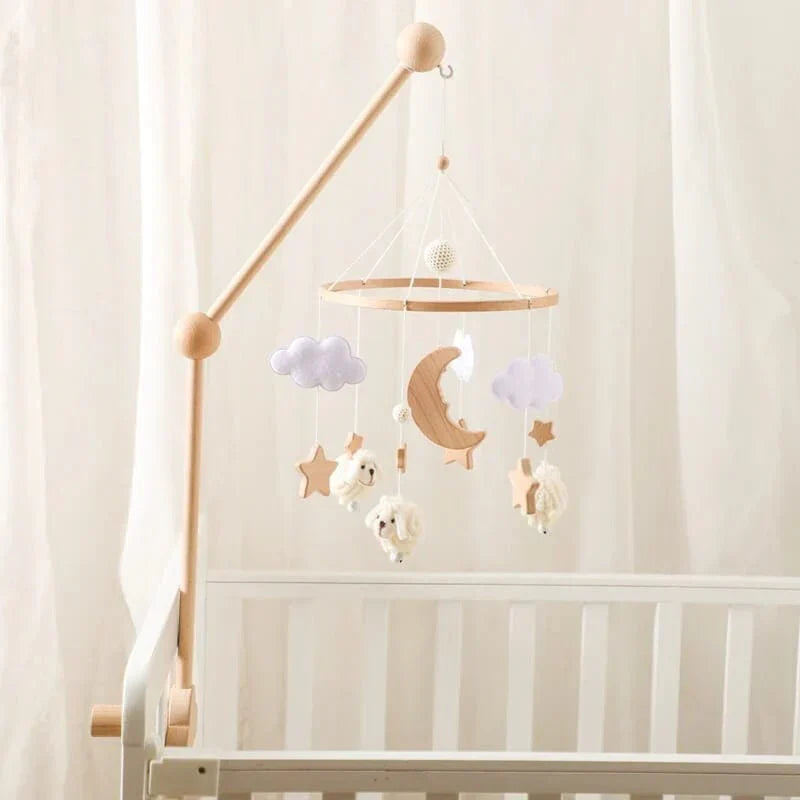 LittleNest – Natuurlijke Rust – Houten Babymobiel
