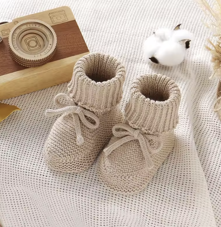 SnuggleSteps – Warm & Zacht – Gebreide Babyslofjes