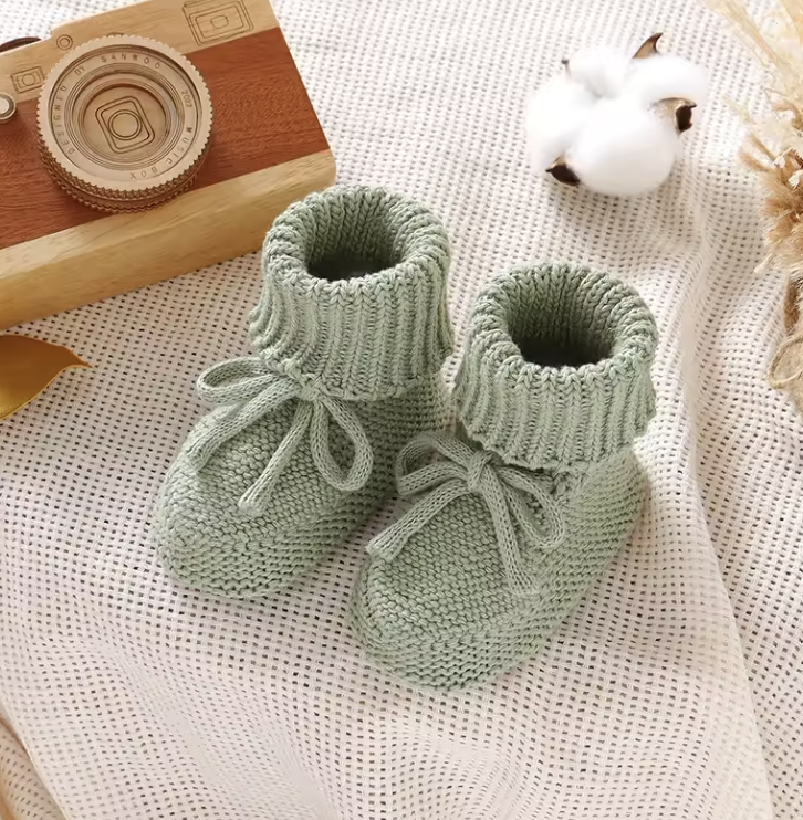 SnuggleSteps – Warm & Zacht – Gebreide Babyslofjes