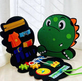 Toddler Busy Board™ - Sensorische Avonturen - Dino viltboek