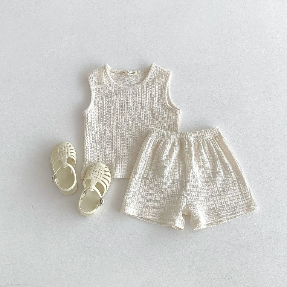 Mini Fashion™ - Vrij & Licht - Katoenen Kledingset