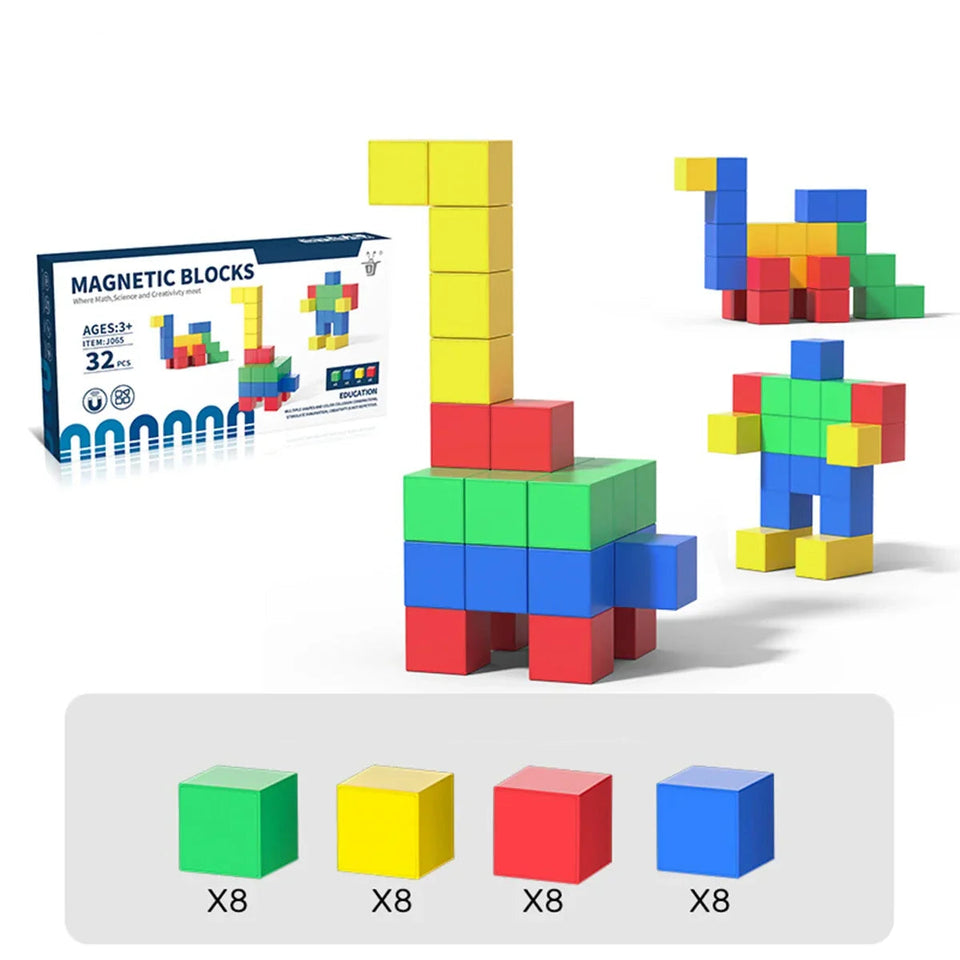 Magnet Toys – Leren & Bouwen – Magnetische Bouwblokken