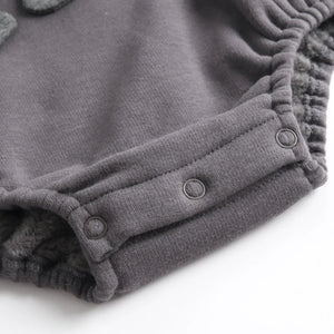 Mini Fashion – Zachte Fleece Onesie met Dino print