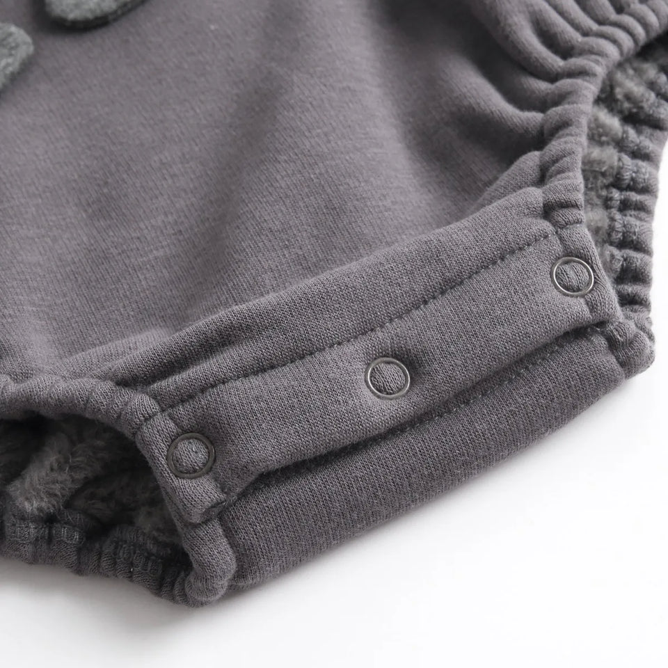 Mini Fashion – Zachte Fleece Onesie met Dino print