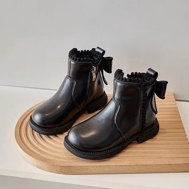 Mini Fashion – Comfort & Stijl – Leren Enkellaarsjes
