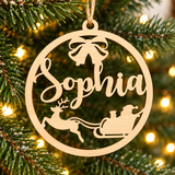 ChristmasName – Persoonlijk & Feestelijk – Houten Kersthanger met Naam