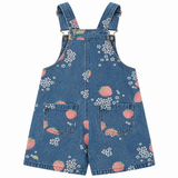 DenimCharm – Vrolijk & Comfortabel – Kinder Tuinbroek met Speelse Print