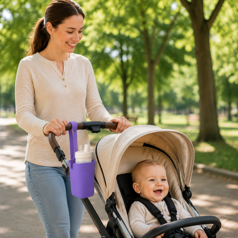 StrollMate – Flexibel & Stevig – Siliconen Bekerhouder (Set van 4)