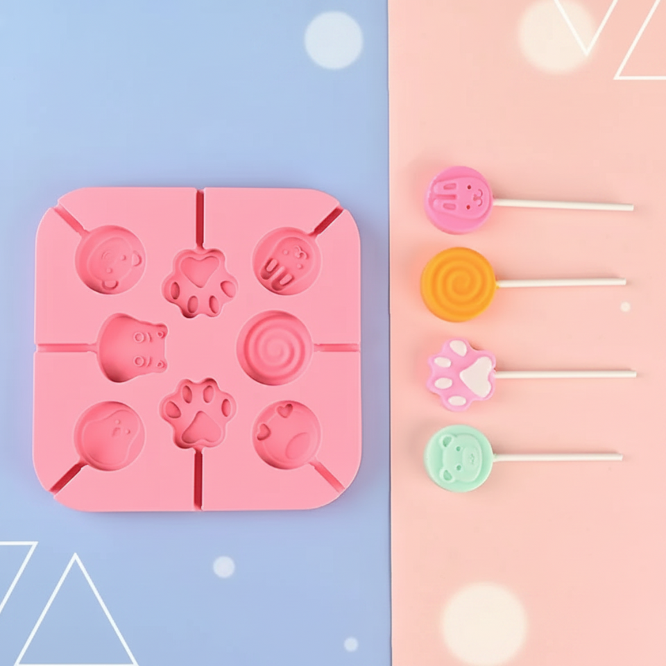 SweetPop – Bewust Trakteren – Siliconen Lollymallen Set