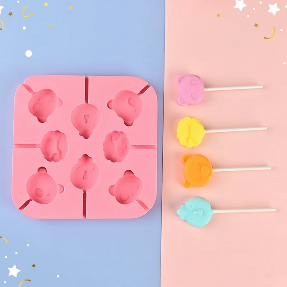SweetPop – Bewust Trakteren – Siliconen Lollymallen Set