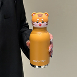 AnimalSip – Schattig & Praktisch – Kinder RVS-Thermosfles met Dierenprint
