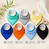 Tiny Tots – Comfortabel & Praktisch – Baby Slabbetje (Set van 7)