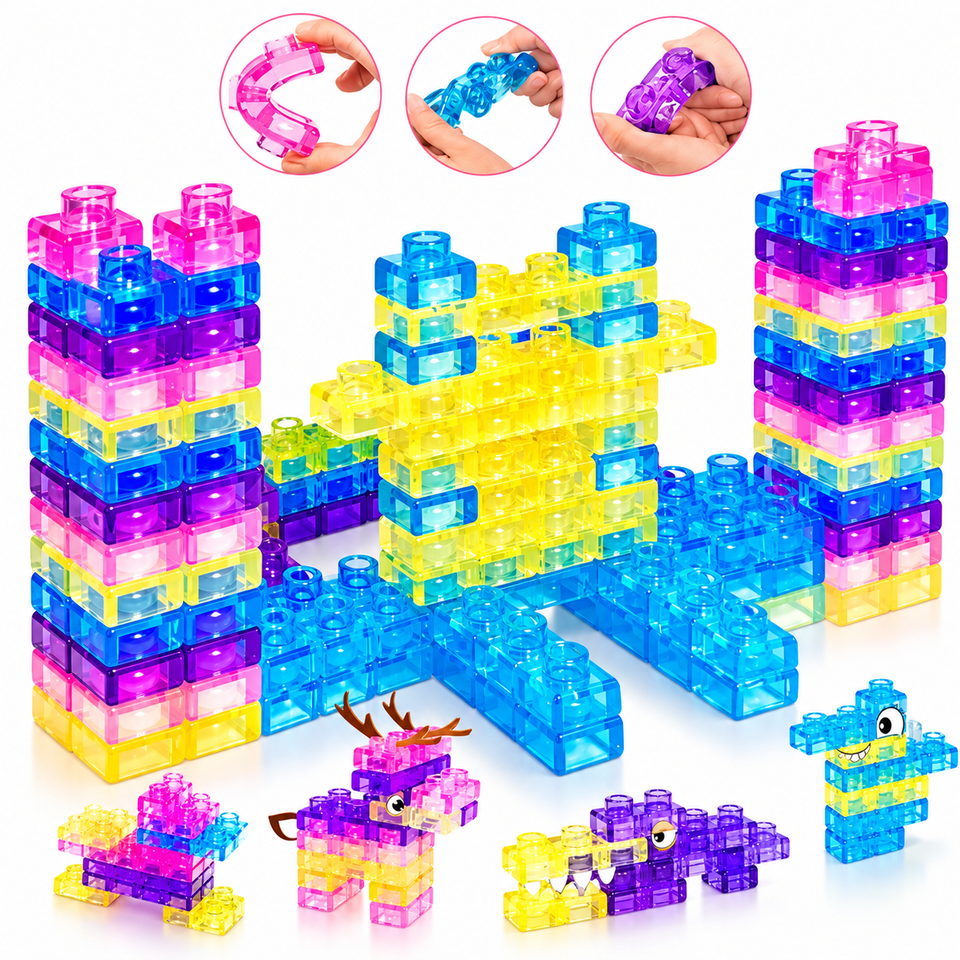 JellyBuild – Zacht & Creatief – Flexibele Jelly Bouwblokken