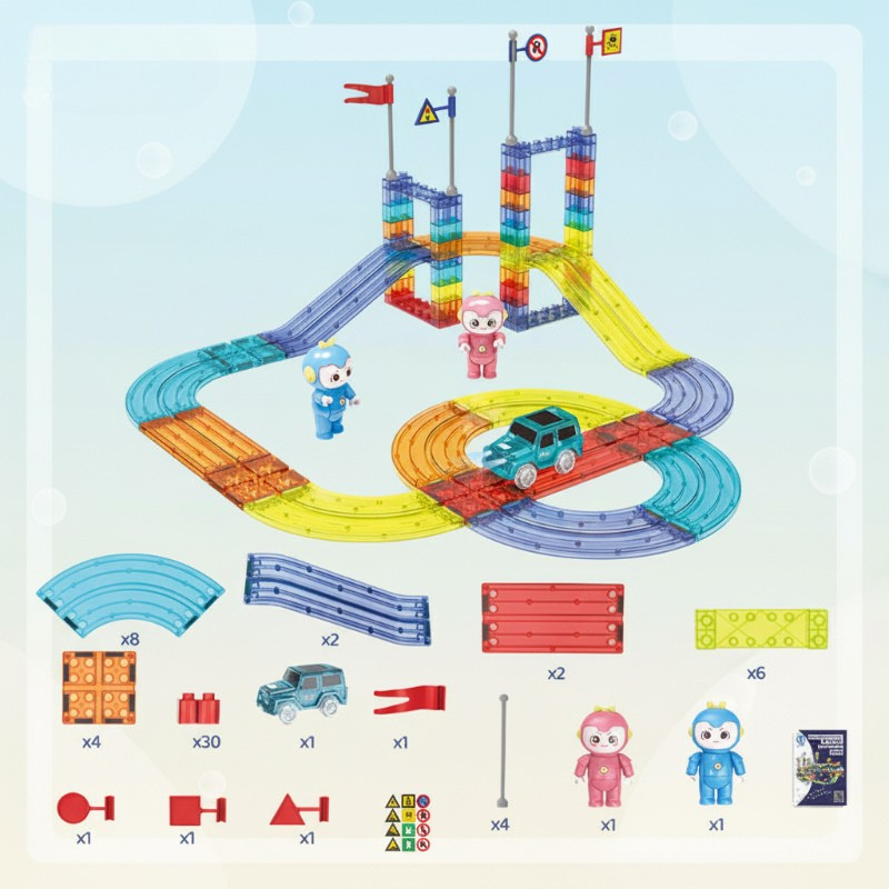 SmartTrack – Bouw & Speel – Magnetische Creatieve wegen