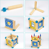 Woods – Duurzaam & Creatief – Houten Bouwset voor Kinderen