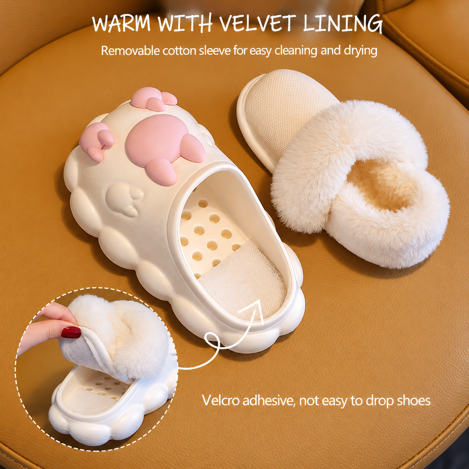 CloudWalk – Zacht & Knus – Warme Pluche Kinderpantoffels