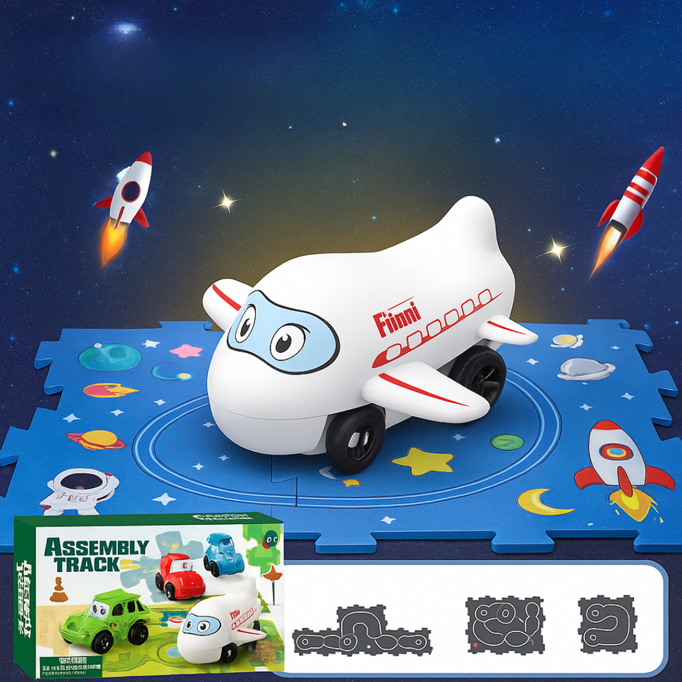 Car Track™ - Bouw, speel en ontdek - Speelgoedautoset