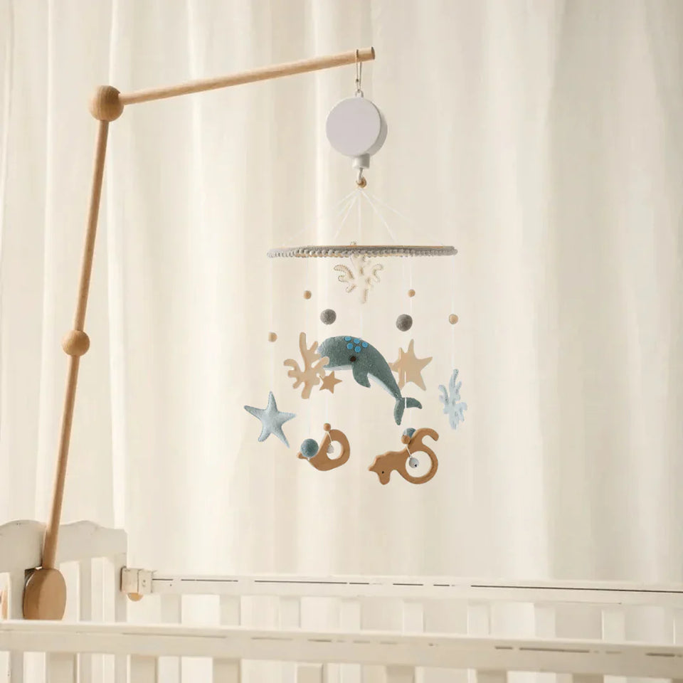 LittleNest – Natuurlijke Rust – Houten Babymobiel