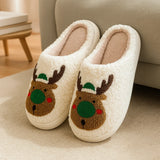 Noordlicht – Warm & Feestelijk – Pluche Kerstpantoffels met motief