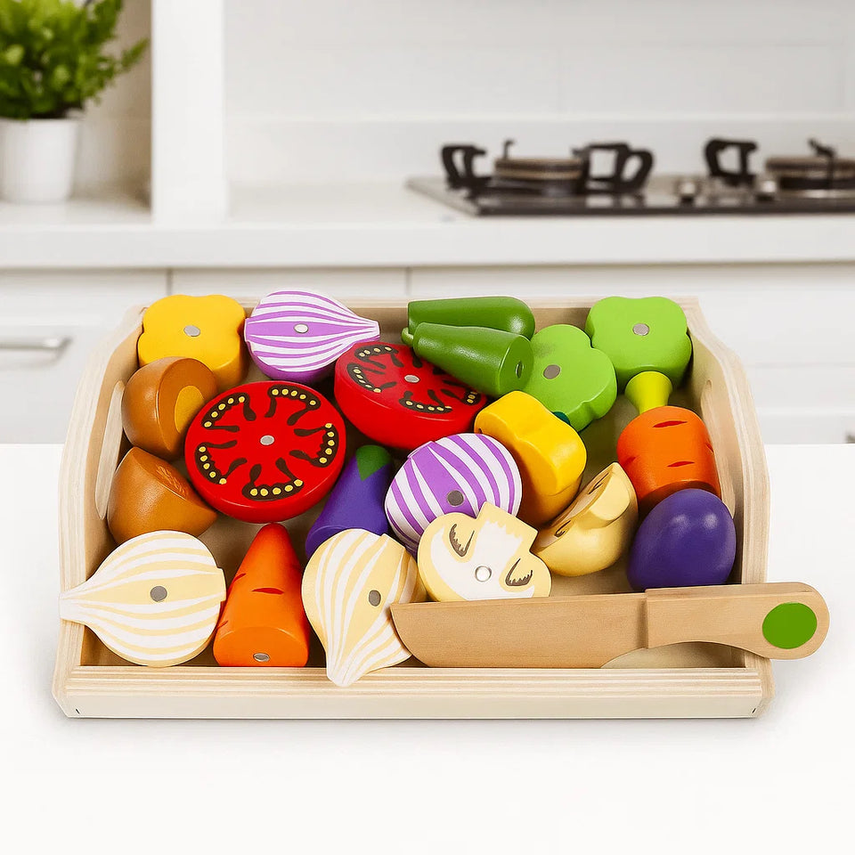 MiniChef – Leuk & Creatief – Houten Magnetische Keuken Speelset