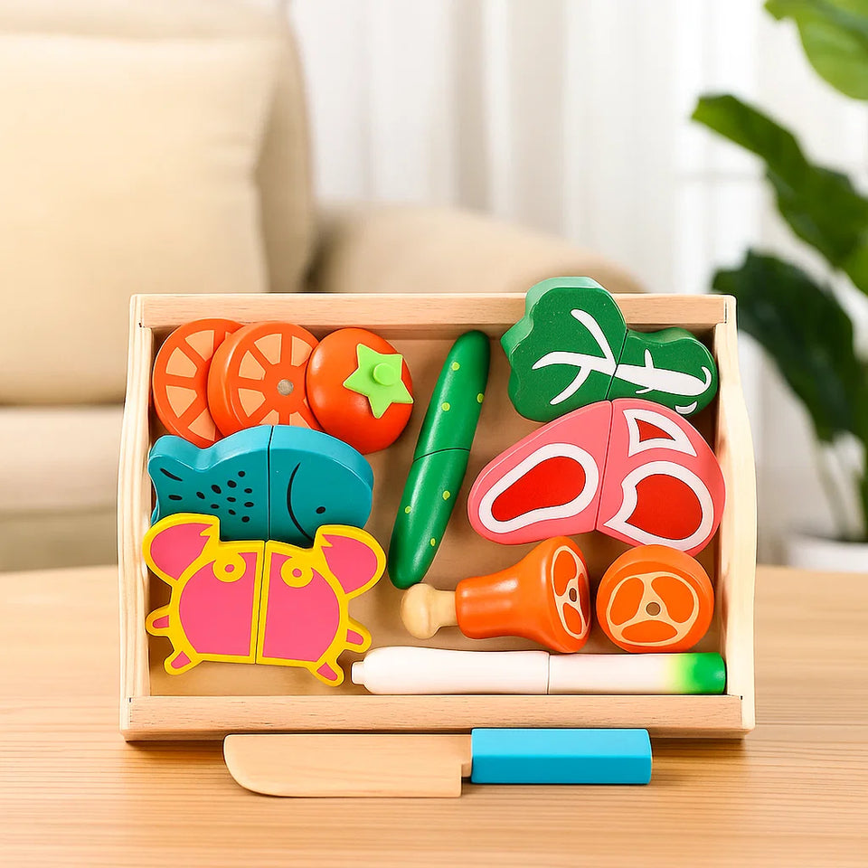 MiniChef – Leuk & Creatief – Houten Magnetische Keuken Speelset