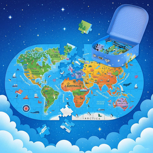GeoMap – Leerzaam & Leuk – Wereldkaart Vloerpuzzel