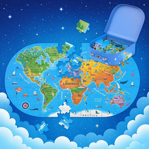 GeoMap – Leerzaam & Leuk – Wereldkaart Vloerpuzzel