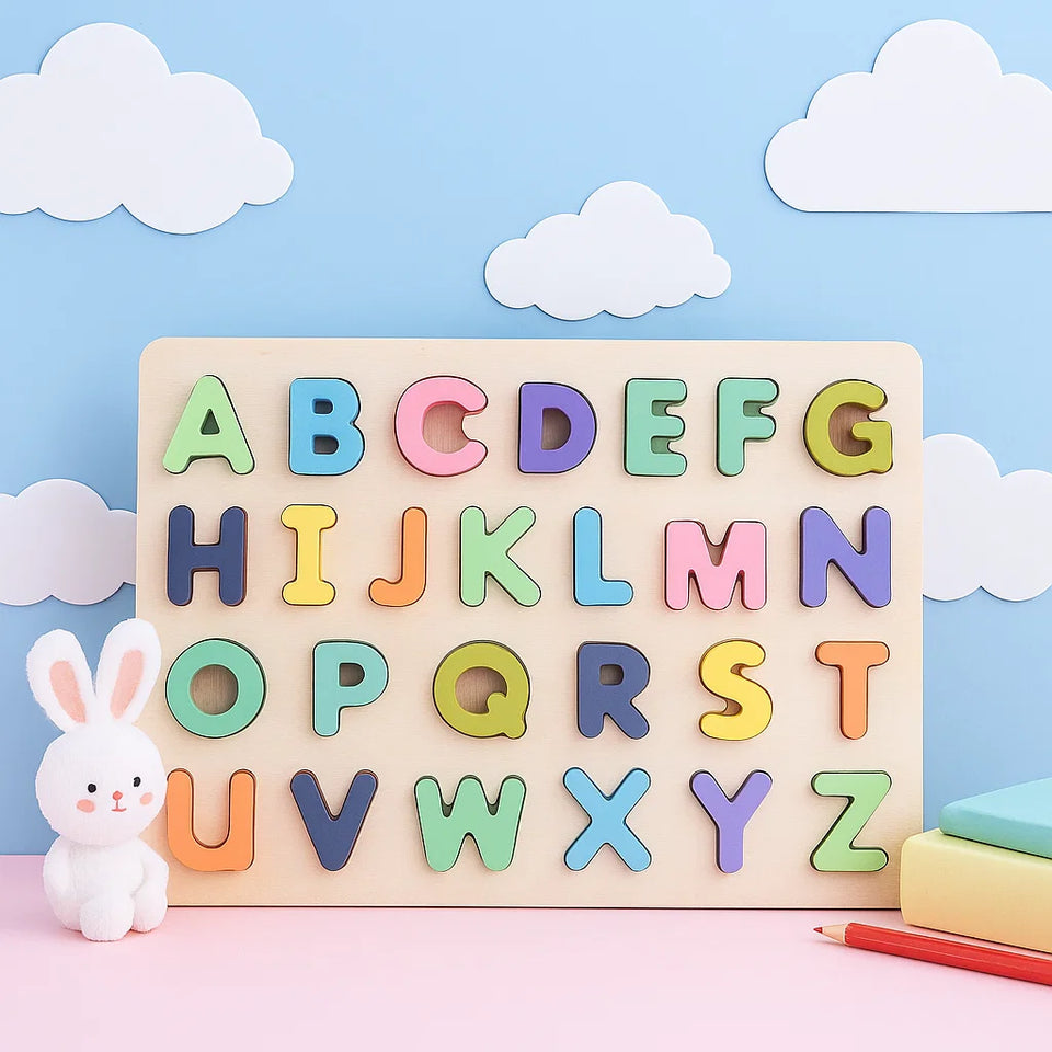 AlphaBlocks – Houten & Educatief – 3D-letterpuzzel