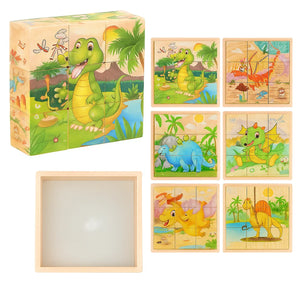 CubePuzzle – Leuk & Educatief – 3D Houten Blokken Puzzel