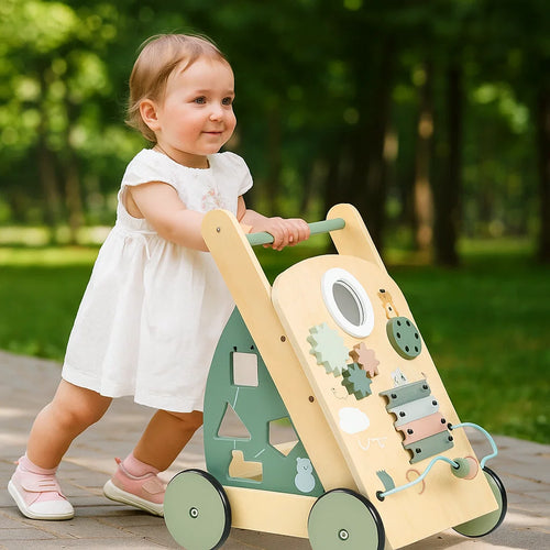 LearnWalker – Creatief & Educatief – Montessori Loopwagen