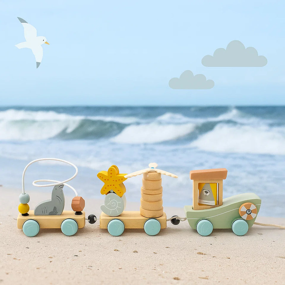 HappyTrain – Montessori & Fun – Houten Treinset