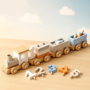 HappyTrain – Montessori & Fun – Houten Treinset