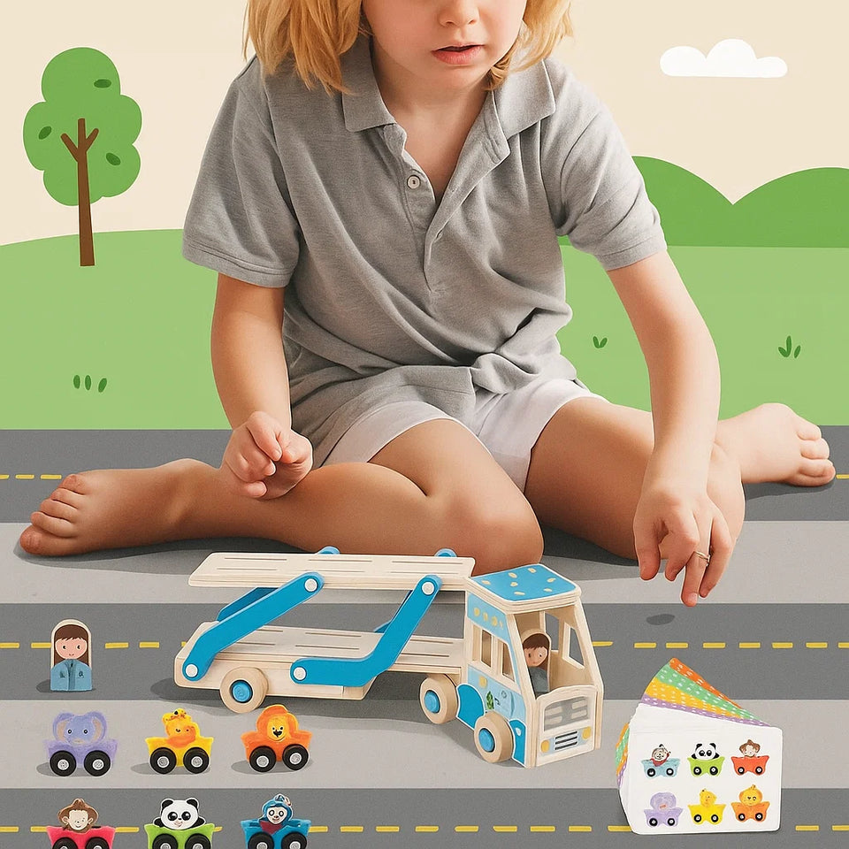 CargoMatch – Creatief & Educatief – Houten vrachtwagen