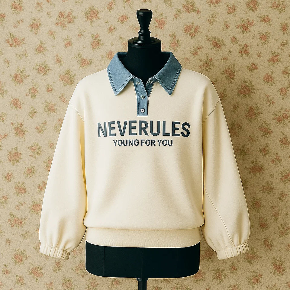 FashionKids – Stijlvol & Speels – Poloshirt met denim kraag