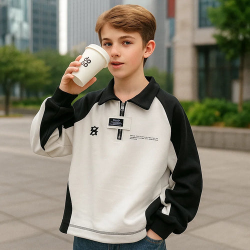 MiniFashion – Speels & Klassiek – Katoenen Sweater