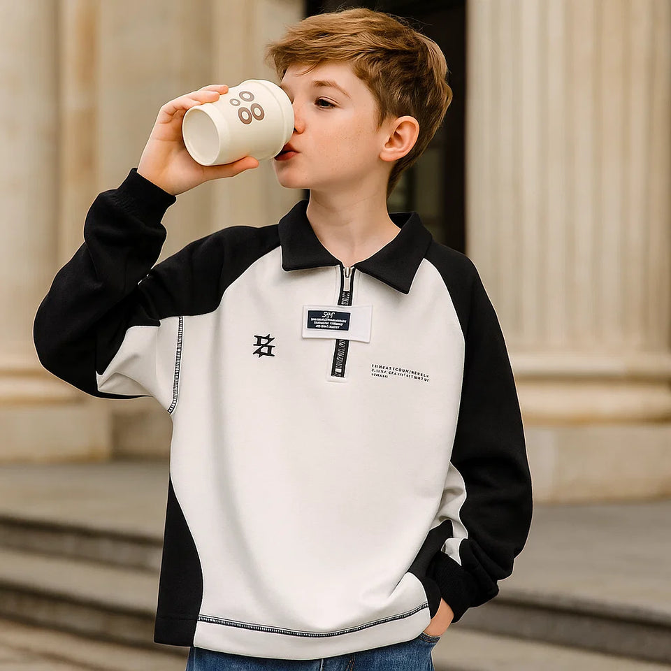 MiniFashion – Speels & Klassiek – Katoenen Sweater