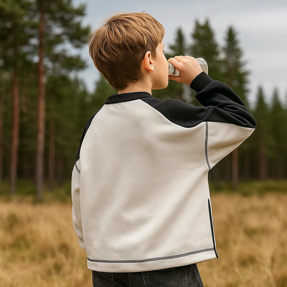 MiniFashion – Speels & Klassiek – Katoenen Sweater