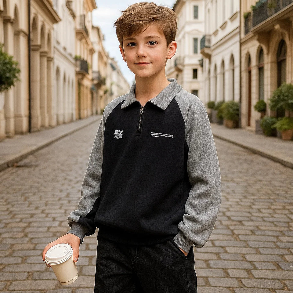 MiniFashion – Speels & Klassiek – Katoenen Sweater