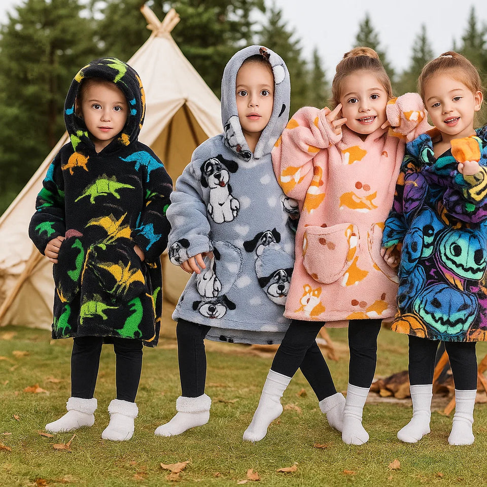 HappySnug – Schattig en comfortabel – Kinderdeken met capuchon
