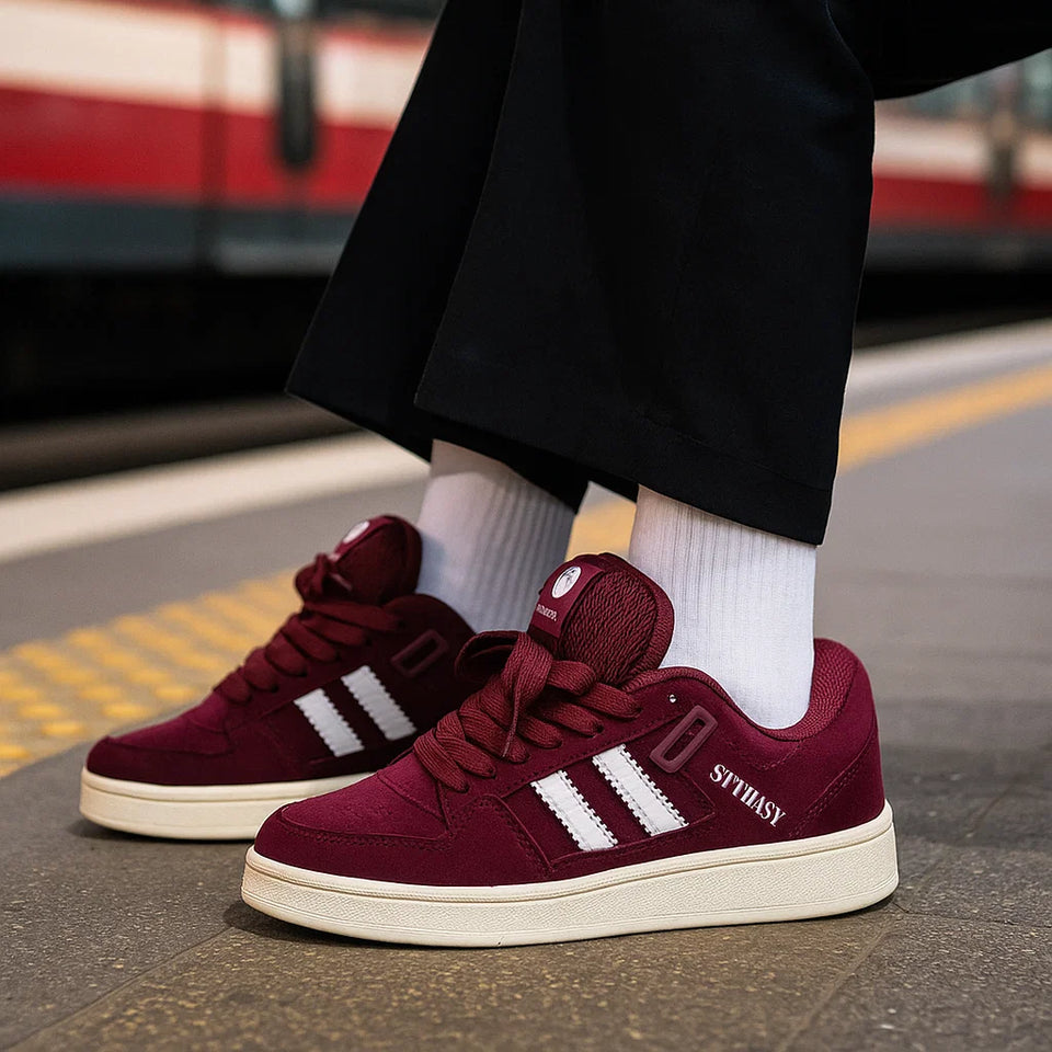 UrbanStep – Trendy & Comfortabel – Bordeauxrood Sneaker