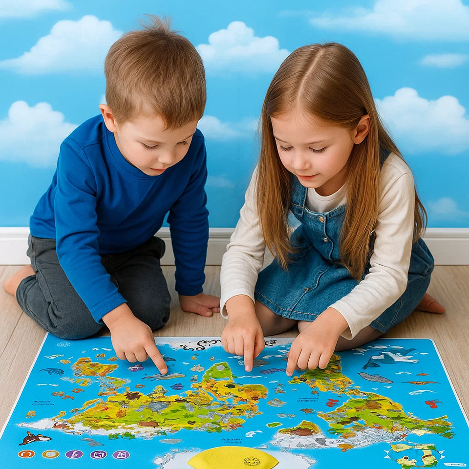 LittleExplorers – Leren & Spelen – Dieren wereldkaart