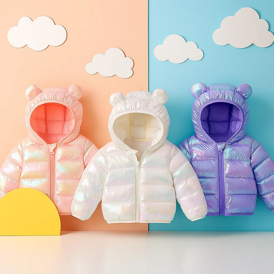 CuddleCoat  – Dikke Gewatteerde Jas met Beren Capuchon